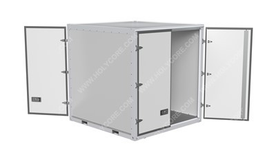 Преносими контейнери за съхранение, изработени от подсилен със стъклени влакна PP пчелна пита панел за групова поръчка